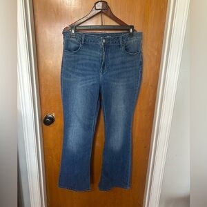 Old Navy High-Waisted WOW FLARE Blue Jeans Sz 14